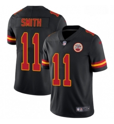 Men Nike Kansas City Chiefs 11 Alex Smith Limited Black Rush Vapor Untouchable NFL Jersey
