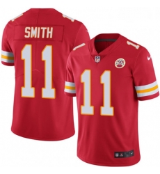 Men Nike Kansas City Chiefs 11 Alex Smith Red Team Color Vapor Untouchable Limited Player NFL Jersey