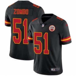 Men Nike Kansas City Chiefs #51 Frank Zombo Black Vapor Untouchable Limited Player NFL Jersey