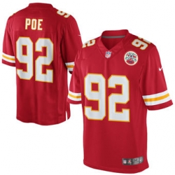 Mens Kansas City Chiefs Dontari Poe Nike Red Team Color Limited Jersey