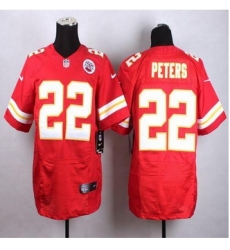 New Kansas City Chiefs #22 Marcus Peters Red Team Color Men Stitched NFL Elite Jersey