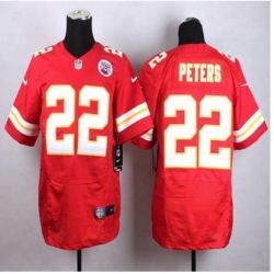 New Kansas City Chiefs #22 Marcus Peters Red Team Color Men Stitched NFL Elite Jersey