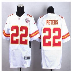 New Kansas City Chiefs #22 Marcus Peters White Men Stitched NFL Elite Jersey
