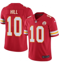 Nike Chiefs #10 Tyreek Hill Red Mens Stitched NFL Limited Rush Jersey
