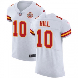 Nike Chiefs #10 Tyreek Hill White Mens Stitched NFL Vapor Untouchable Elite Jersey