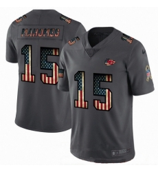 Nike Chiefs 15 Patrick Mahomes 2019 Salute To Service USA Flag Fashion Limited Jersey