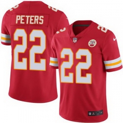 Nike Chiefs #22 Marcus Peters Red Mens Stitched NFL Limited Rush Jersey