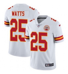 Nike Chiefs #25 Armani Watts White Mens Stitched NFL Vapor Untouchable Limited Jersey