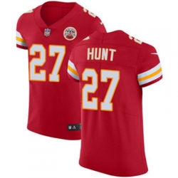 Nike Chiefs #27 Kareem Hunt Red Team Color Mens Stitched NFL Vapor Untouchable Elite Jersey