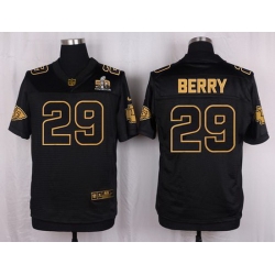 Nike Chiefs #29 Eric Berry Black Mens Stitched NFL Elite Pro Line Gold Collection Jersey