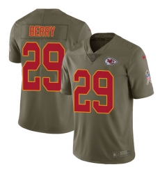 Nike Chiefs #29 Eric Berry Olive Mens Stitched NFL Limited 2017 Salute to Service Jersey