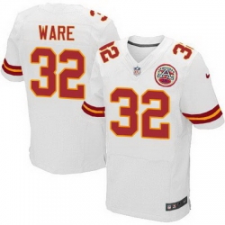 Nike Chiefs #32 Spencer Ware White Mens Stitched NFL Elite Jersey