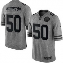 Nike Chiefs #50 Justin Houston Gray Mens Stitched NFL Limited Gridiron Gray Jer
