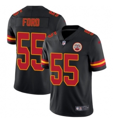 Nike Chiefs #55 Dee Ford Black Mens Stitched NFL Limited Rush Jersey