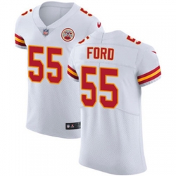 Nike Chiefs #55 Dee Ford White Mens Stitched NFL Vapor Untouchable Elite Jersey