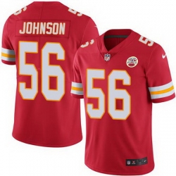 Nike Chiefs #56 Derrick Johnson Red Mens Stitched NFL Limited Rush Jersey