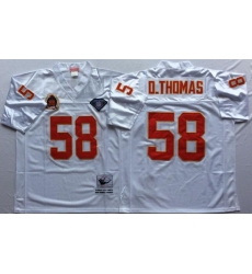 Nike Chiefs #58 Derrick Thomas White Men's Stitched Throwback Jersey