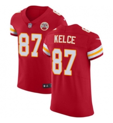 Nike Chiefs #87 Travis Kelce Red Team Color Mens Stitched NFL Vapor Untouchable Elite Jersey