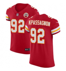 Nike Chiefs #92 Tanoh Kpassagnon Red Team Color Mens Stitched NFL Vapor Untouchable Elite Jersey