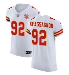Nike Chiefs #92 Tanoh Kpassagnon White Mens Stitched NFL Vapor Untouchable Elite Jersey