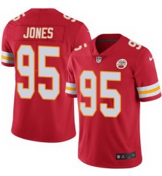 Nike Chiefs #95 Chris Jones Red Team Color Mens Stitched NFL Vapor Untouchable Limited Jersey