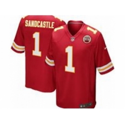 Nike Kansas City Chiefs 1 Leon Sandcastle Red Game NFL Jersey