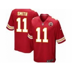 Nike Kansas City Chiefs 11 Alex Smith Red Game NFL Jersey