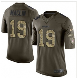 Nike Kansas City Chiefs #19 Jeremy Maclin Green Men 27s Stitched NFL Limited Salute to Service Jersey