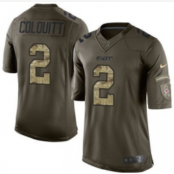 Nike Kansas City Chiefs #2 Dustin Colquitt Green Men 27s Stitched NFL Limited Salute to Service Jersey