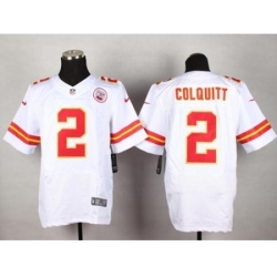 Nike Kansas City Chiefs 2 Dustin Colquitt White Elite NFL Jersey