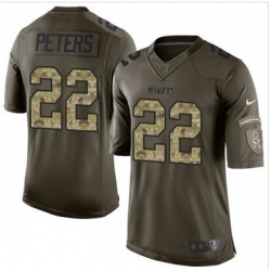 Nike Kansas City Chiefs #22 Marcus Peters Green Men 27s Stitched NFL Limited Salute to Service Jersey