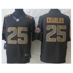Nike Kansas City Chiefs 25 Jamaal Charles Black Limited Impact NFL Jersey