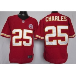 Nike Kansas City Chiefs 25 Jamaal Charles Red Elite NFL Jersey