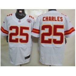 Nike Kansas City Chiefs 25 Jamaal Charles White Elite NFL Jersey