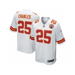 Nike Kansas City Chiefs 25 Jamaal Charles White Game NFL Jersey