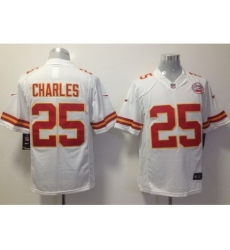 Nike Kansas City Chiefs 25 Jamaal Charles White LIMITED NFL Jersey
