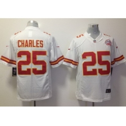 Nike Kansas City Chiefs 25 Jamaal Charles White LIMITED NFL Jersey