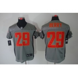 Nike Kansas City Chiefs 29 Eric Berry Grey Elite Shadow NFL Jersey