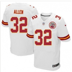 Nike Kansas City Chiefs #32 Marcus Allen White Men 27s Stitched NFL Elite Jersey