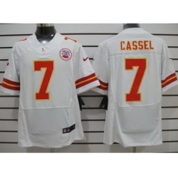 Nike Kansas City Chiefs 7 Matt Cassel White Elite NFL Jersey