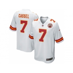 Nike Kansas City Chiefs 7 Matt Cassel White Game NFL Jersey
