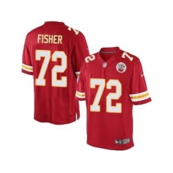 Nike Kansas City Chiefs 72 Eric Fisher Red Limited NFL Jersey
