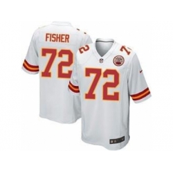 Nike Kansas City Chiefs 72 Eric Fisher White Limited NFL Jersey