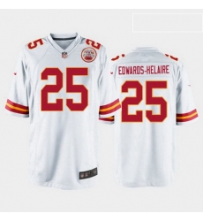men clyde edwards helaire kansas city chiefs white game jersey 