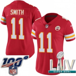 2020 Super Bowl LIV Women Nike Kansas City Chiefs #11 Alex Smith Red Team Color Vapor Untouchable Limited Player NFL Jersey