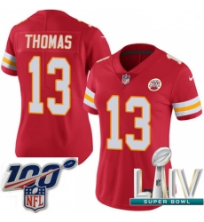 2020 Super Bowl LIV Women Nike Kansas City Chiefs #13 De'Anthony Thomas Red Team Color Vapor Untouchable Limited Player NFL Jersey