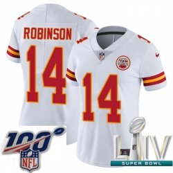 2020 Super Bowl LIV Women Nike Kansas City Chiefs #14 Demarcus Robinson White Vapor Untouchable Limited Player NFL Jersey