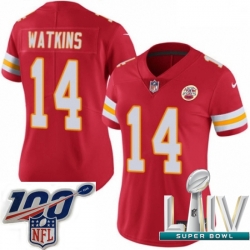 2020 Super Bowl LIV Women Nike Kansas City Chiefs #14 Sammy Watkins Red Team Color Vapor Untouchable Limited Player NFL Jersey