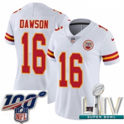 2020 Super Bowl LIV Women Nike Kansas City Chiefs #16 Len Dawson White Vapor Untouchable Limited Player NFL Jersey
