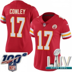 2020 Super Bowl LIV Women Nike Kansas City Chiefs #17 Chris Conley Red Team Color Vapor Untouchable Limited Player NFL Jersey